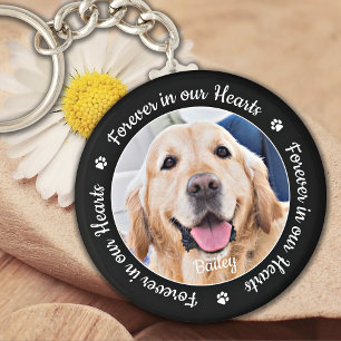 Pet Memorial Forever i Anpassningsbarna Hearts Pho Nyckelring