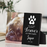Pet Memorial Gift | Efterlevnad<br><div class="desc">Anpassningsbarnas minnestavla bild med ett foto av ditt älskade djur,  en papp med ett hjärta,  ett sött ordspråk,  namn och data.</div>