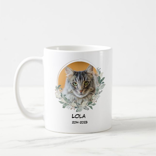 Pet Memorial Gift-förlust av dödsoffer Kaffemugg (Vänster)