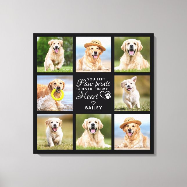 Pet Memorial Gift Personlig Pet Loss Photo Canvastryck (Framsida)