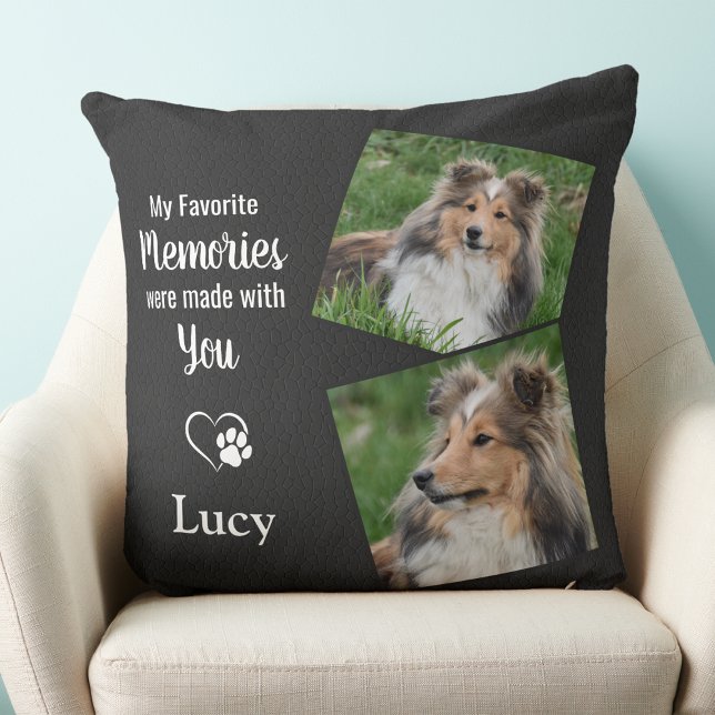Pet Memorial Gift - Pet Loss Loss Memory Hund Phot Kudde (Skapare uppladdad)