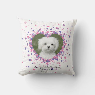 Pet Memorial Heart of Hearts Confetti Kudde