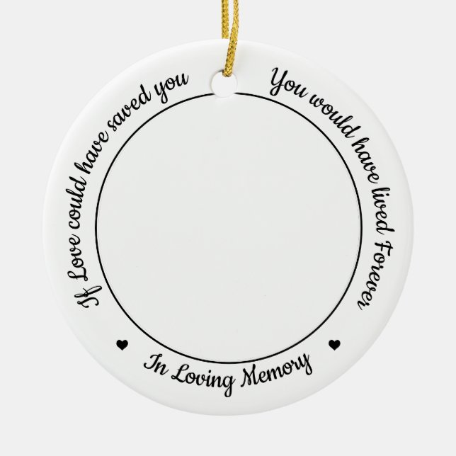 Pet Memorial Horse Loss Sympathy Anpassningsbar 2  Julgransprydnad Keramik (Framsidan)