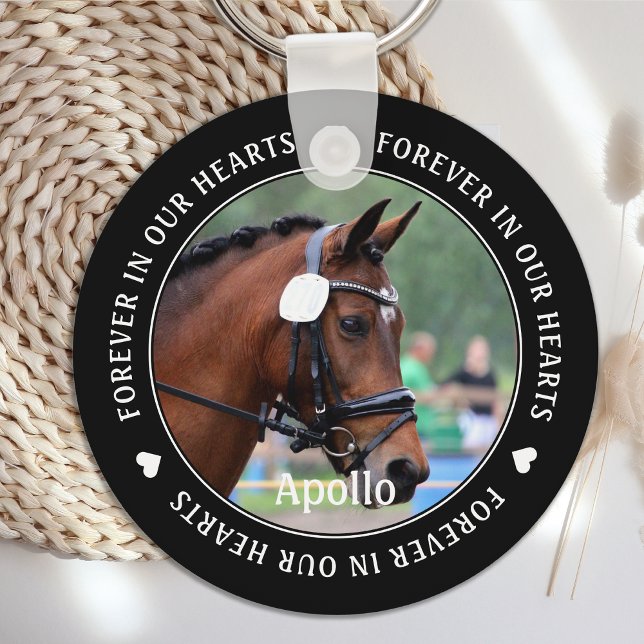 Pet Memorial Horse Nyckelring (Skapare uppladdad)