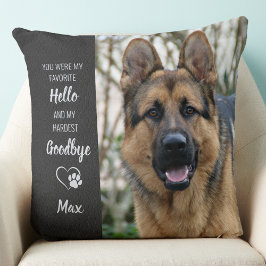 Pet Memorial - Hund älskare Gift - Anpassningsbar  Kudde