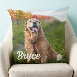 Pet Memorial Hund älskare Keepsakfoto Kudde