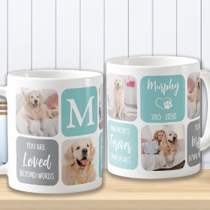 Pet Memorial-Hund förlorar Modern Pastel Photo Col Kaffemugg