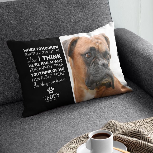 Pet Memorial | Hund Keepsaki Prydnadskudde (Skapare uppladdad)