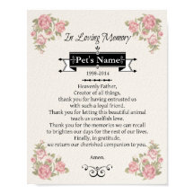 Pet Memorial Hund Prayer