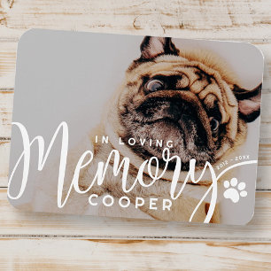 Pet Memorial i Loving Memory Tass Simple Modern Magnet