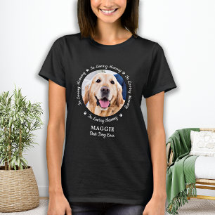Pet Memorial in Loving Memory Hund Photo T Shirt