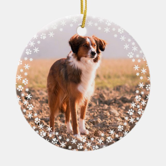 Pet Memorial-julens Helgdag Ornament (Framsidan)