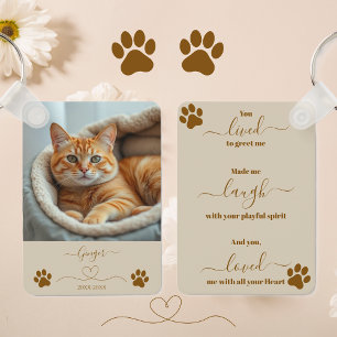Pet Memorial Keepsaké Nyckelring