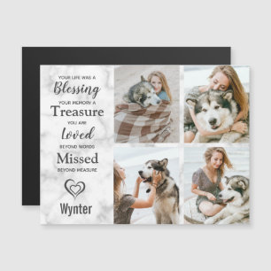 Pet Memorial Keepsaké Photo Collage Magnet