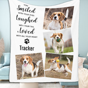 Pet Memorial Keepsakys Photo Collage Fleecefilt