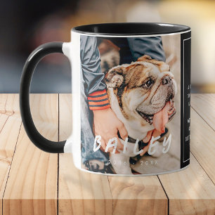 Pet Memorial Modern Grunge Memory Dikt Photo Mugg