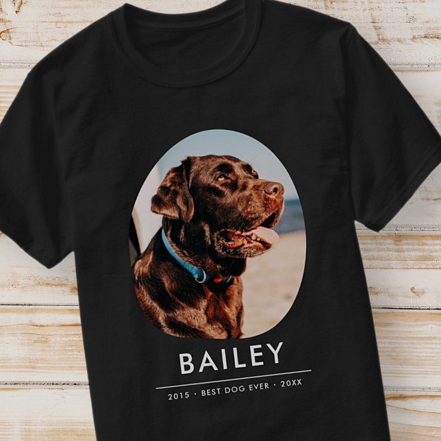 Pet Memorial Modern Memory Anpassningsbar Photo T Shirt (Skapare uppladdad)