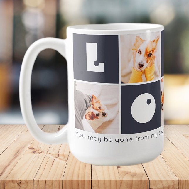 Pet Memorial Modern minnesminne Foton Keepsaké Kaffemugg (Skapare uppladdad)
