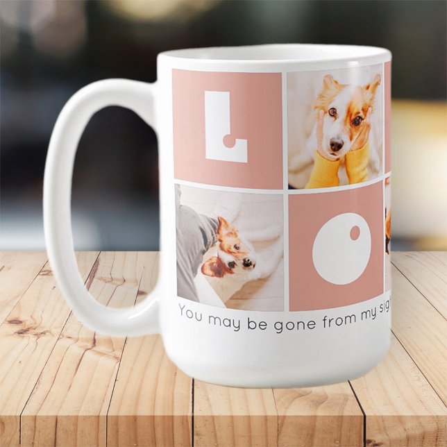 Pet Memorial Modern minnesminne Foton Keepsaké Kaffemugg (Skapare uppladdad)