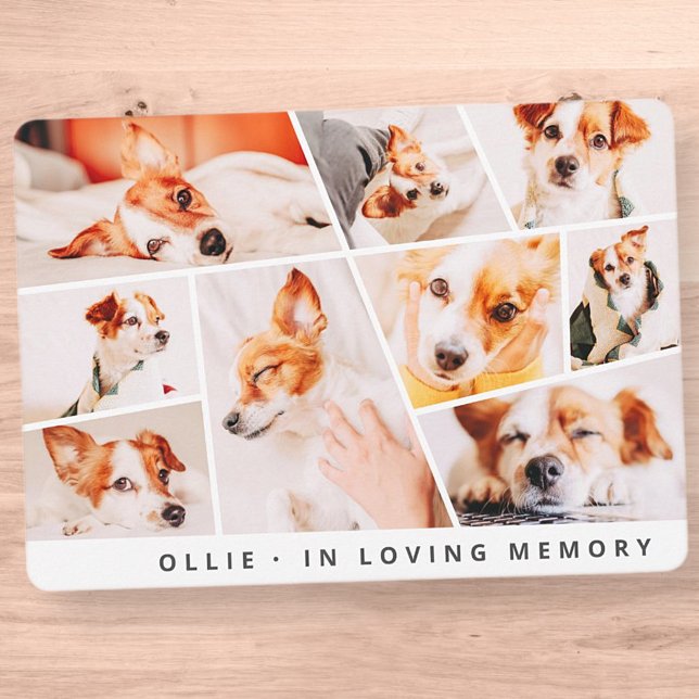 Pet Memorial Modern Simple Chic 9 Photos Collage (Skapare uppladdad)