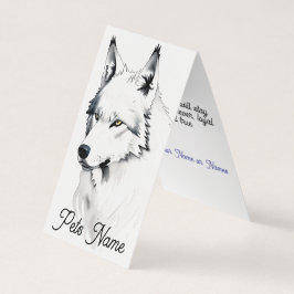 Pet Memorial or Sympathy Folded Card Kort