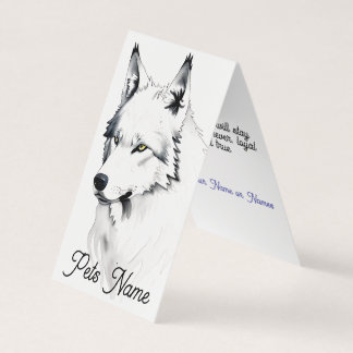 Pet Memorial or Sympathy Folded Card Kort