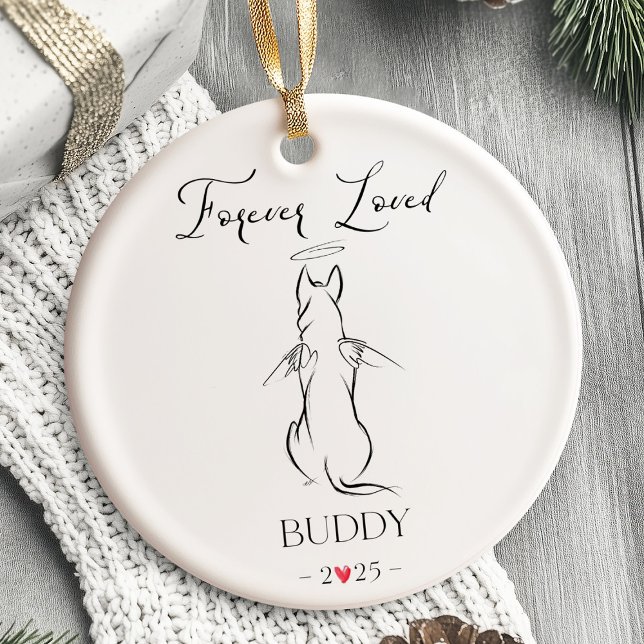 Pet Memorial Ornament hund Personlig (dog memorial ornament, pet memorial ornament, personalized dog ornament, dog remembrance gift, pet l)