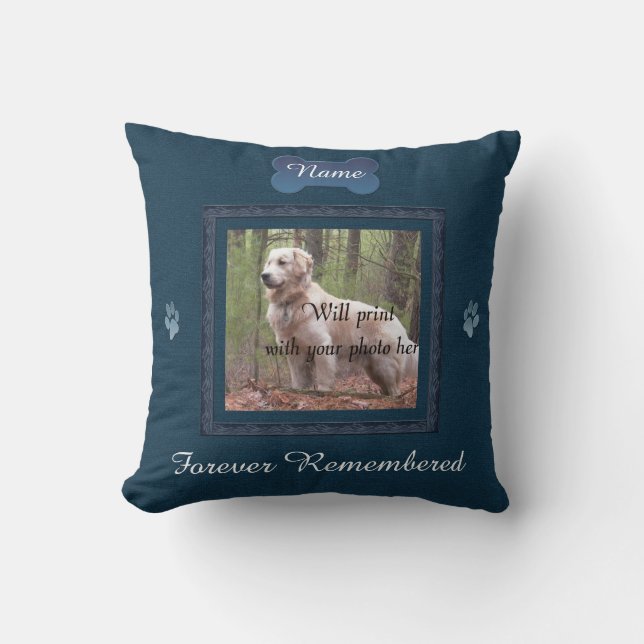 Pet Memorial - Perfekt för Eleganter Kudde (Framsida)