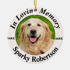 Pet Memorial-Personlig Julgransprydnad Keramik