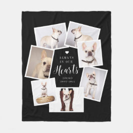 Pet Memorial Personlig Multi Photo Collage Fleecefilt