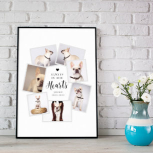 Pet Memorial Personlig Multi Photo Collage Poster