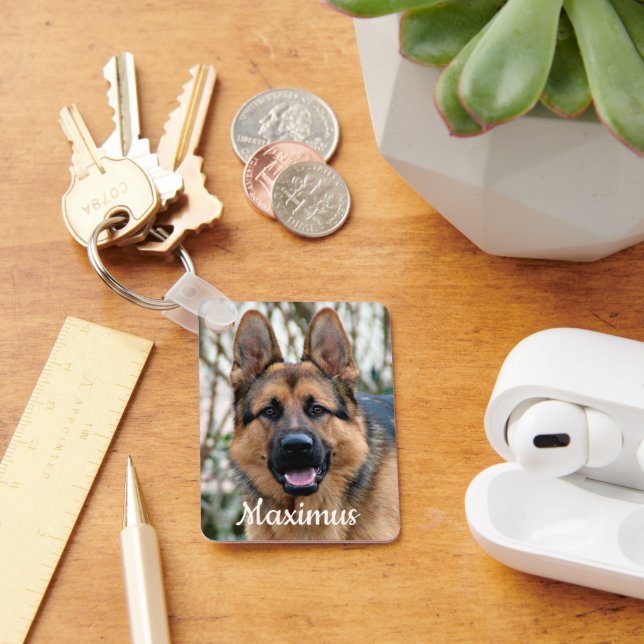 Pet Memorial Pet Loss Hund Rainbow Sympathy Nyckelring (Skrivbord)