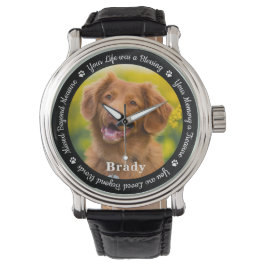 Pet Memorial Pet Loss Loss Gift Memory Hund Photo Armbandsur