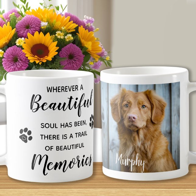 Pet Memorial Pet Loss Soss Sympathy Keepsaké Photo Kaffemugg (Skapare uppladdad)