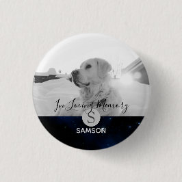 Pet Memorial PHOTO - I Personligen Loving Memory Knapp