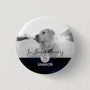 Pet Memorial PHOTO - I Personligen Loving Memory Knapp