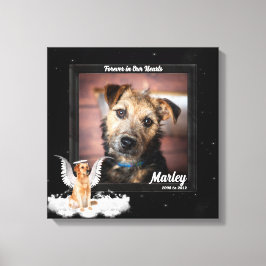 Pet Memorial Photo med Golden Hund Canvastryck