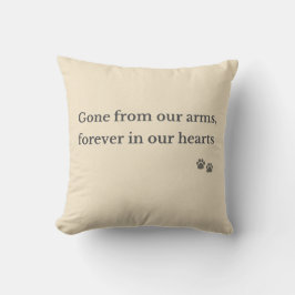 Pet Memorial Pillow – Forever in Our Hearts Kudde