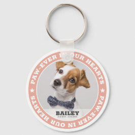 Pet Memorial Simple Modern Anpassningsbar Photo Ke Nyckelring