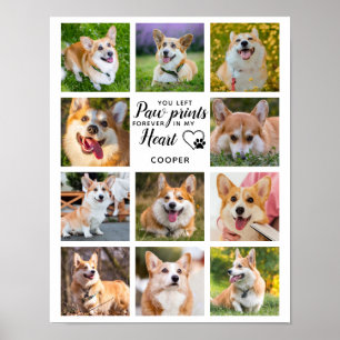 Pet Memorial Tass avtryck Personlig 11 Photo Poster