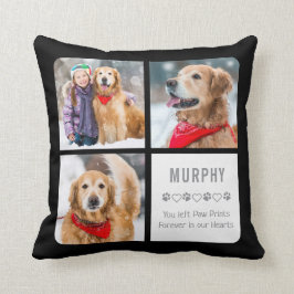 Pet Memorial Tass avtryck Pet Loss Photo Collage Kudde