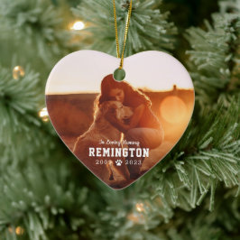 Pet Memorial White Fullt Photo Ceramic Ornament