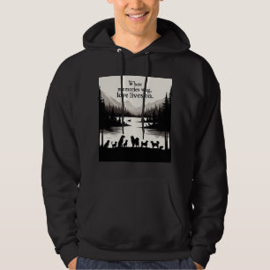 Pet-minnesmärke: där minnesmärkena går, lever Kärl Hoodie