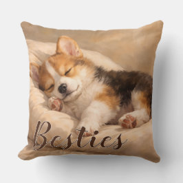 Pet mom besties  throw  Pillow Kudde