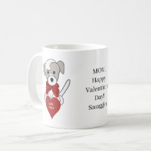 Pet Mor Valentine Day Puppy Heart Coffee Kopp
