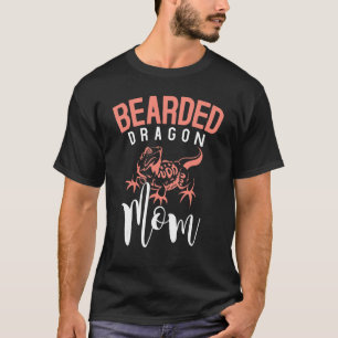 Pet Owner Mamma Lizard Reptile Mors dag Beared D T Shirt