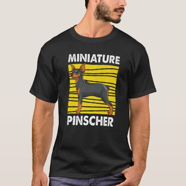 Pet Owner Miniature Pinscher Animal Dog  Min Pinsc T Shirt (Framsida)