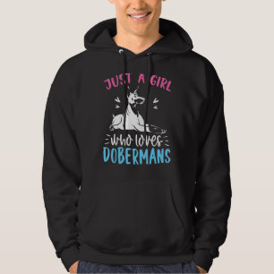 Pet Owner Women Girls Hund Animal Doberm Hoodie