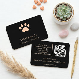 Pet Paws Grooming Anpassningsbar Minimal Multifunk Visitkort