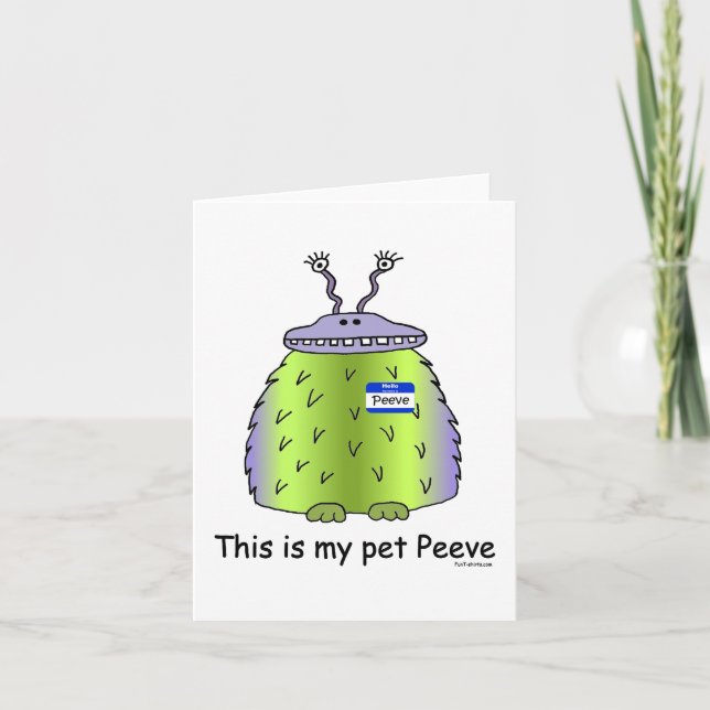 Pet Peeve notecards Kort (Framsida)